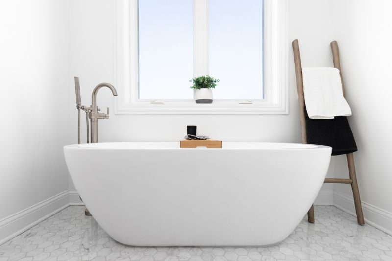 Close-up of Bathtub Installation